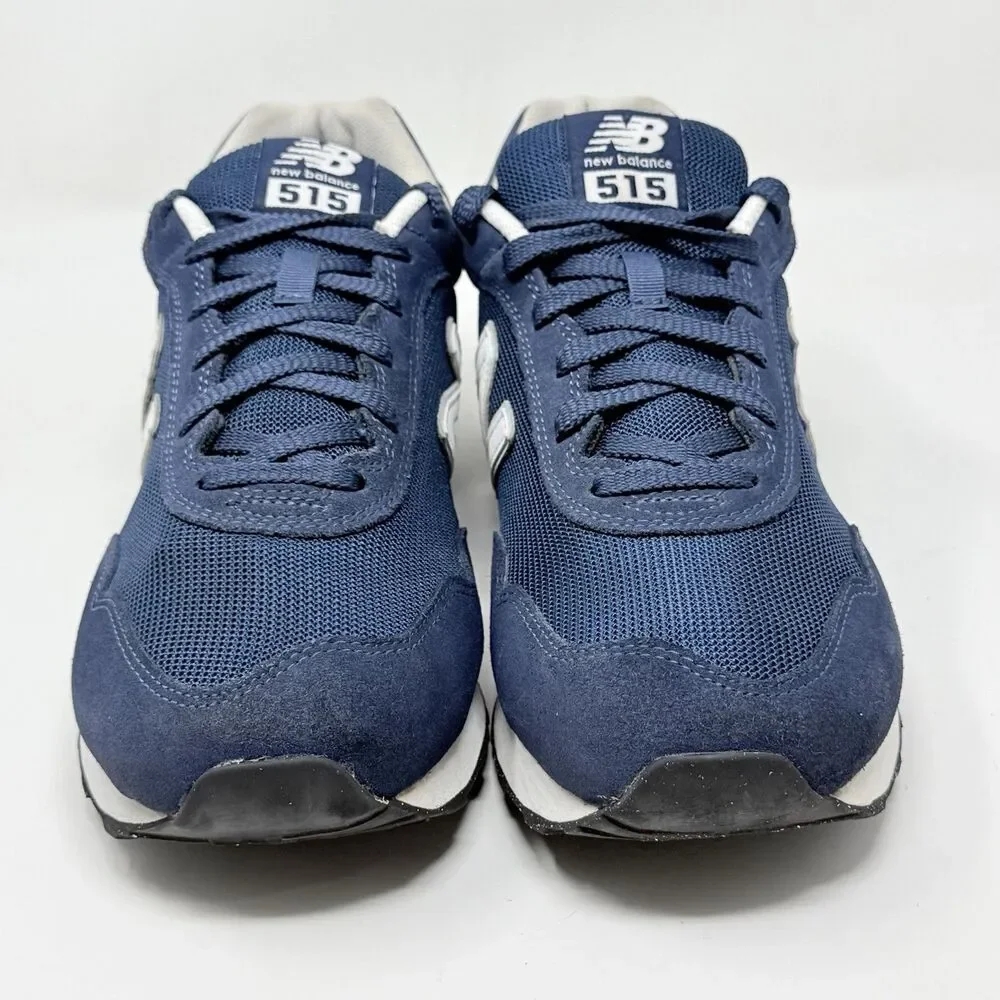 New Balance 515 Sneakers Mens 11.5 4E Wide Blue White Suede Mesh Running Shoes